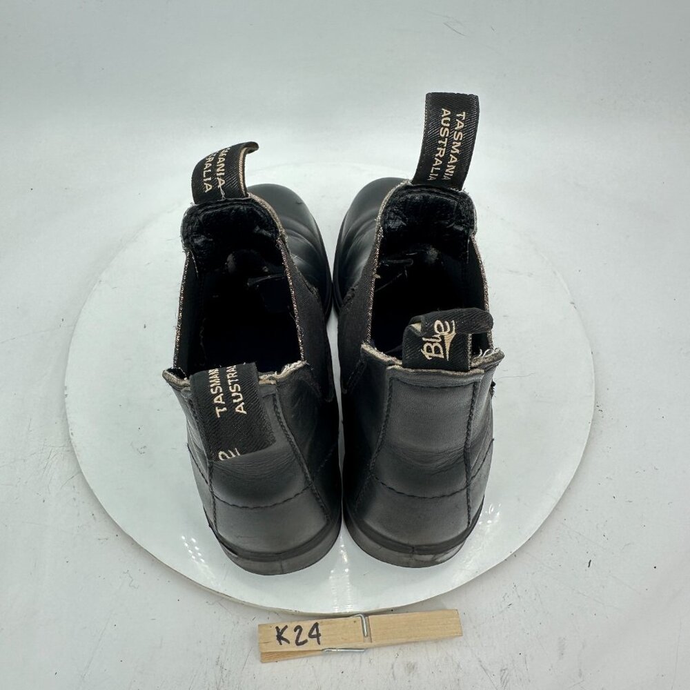 Blundstone Women Size 3 US 6 Black Leather Side Elastic Pull On Chelsea Boot - Picture 9 of 11